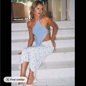 Princess Polly white A-Line Maxi Skirt Casual